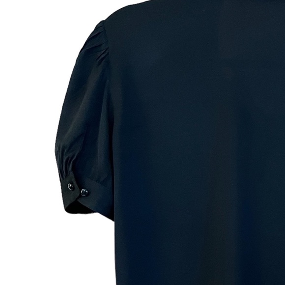 QUINCE | Washable Stretch Silk Puff Sleeve Blouse - Picture 10 of 10